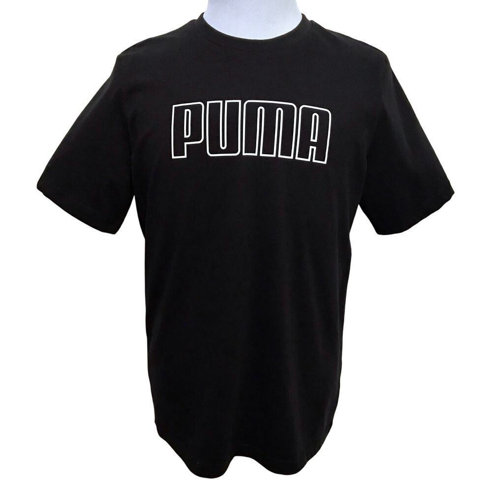 Puma NWOT Short Sleeves Black Graphic Shirt Men L